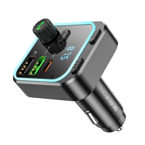 FM-трансмітер Borofone BC53 USB-C PD20W+USB-A QC18W/BT5.0 Total 38W превью 5