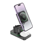 Купити Бездротовий Зарядний Пристрій Hoco CQ10 3in1 Magnetic 15W For  iWatch, 2