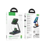 Купити Бездротовий Зарядний Пристрій Hoco CQ10 3in1 Magnetic 15W For  iWatch, 4