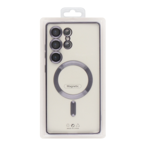 Купить Чехол TPU Metallic Full Camera with Magsafe для Samsung Galaxy S24 Ultra (S928), 4