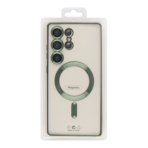 Чехол TPU Metallic Full Camera with Magsafe для Samsung Galaxy S24 Ultra (S928) превью 5