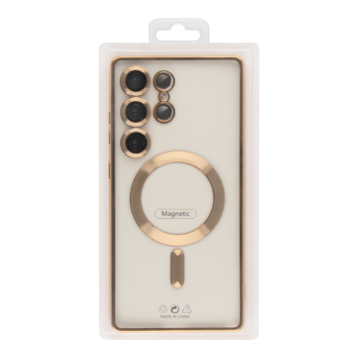 Чехол TPU Metallic Full Camera with Magsafe для Samsung Galaxy S24 Ultra (S928) превью 6