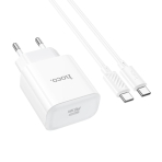 Купить Сетевое Зарядное Устройство Hoco C76A Pro 1USB-C PD/QC 30W+Type-C to Type-C, 5