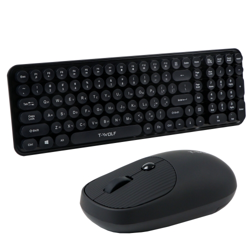 Купить Беспроводная Клавиатура и Мышь TWolf TF350 Black