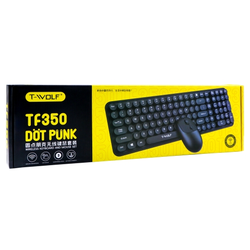 Купить Беспроводная Клавиатура и Мышь TWolf TF350 Black, 2