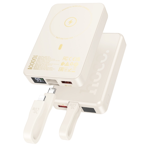 Купити Універсальна Мобільна Батарея Power Bank Hoco Q24 Elegant 22.5W+PD20W with cable and magnetic 10000mAh, 3