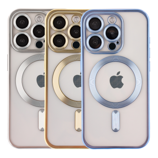 Чохол TPU Metallic Chrome Full Camera with Magsafe для iPhone 13 Pro