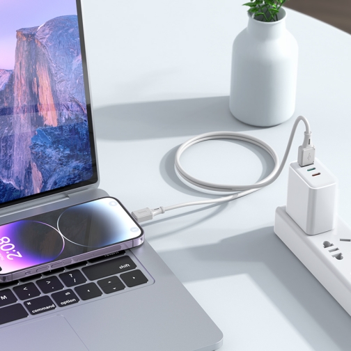 Купить USB Hoco X101 Assistant Silicone Lightning 2.4A 30шт., 7