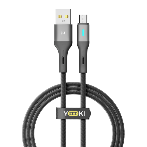 Кабель USB YOKI LED YK-LE17 Micro 3A 1.2m