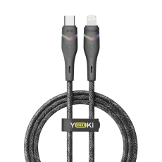 Купить USB YOKI RGB YK-RG24 Type-C to Lightning 30W 1.2m Купить USB YOKI RGB YK-RG24 Type-C to Lightning 30W 1.2m