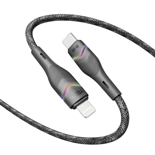 Купити Кабель USB YOKI RGB YK-RG24 Type-C to Lightning 30W 1.2m, 4