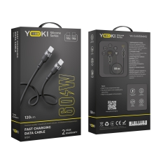 Купить USB YOKI SILICONE YK-SI50 Type-C to Type-C 60W 1.2m Купить USB YOKI SILICONE YK-SI50 Type-C to Type-C 60W 1.2m