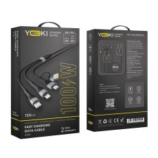 Купить USB YOKI UNIVERSE YK-UN91 USB-A/Type-C to Type-C/Lightning 100W 1.2m Купить USB YOKI UNIVERSE YK-UN91 USB-A/Type-C to Type-C/Lightning 100W 1.2m