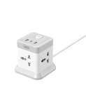 Купити Мережевий Подовжувач XO WL20 Square 2USB-A / 1USB-C / 4-Sockets QC/PD20W 2m, 2