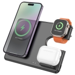 Купити Бездротовий Зарядний Пристрій Hoco CQ1 3-in-1 15W (for iWatch), 3