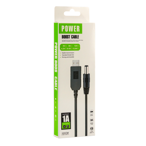 Кабель USB to DC для роутера LDO-888 з 5v на 12v 1A 5.5х2.1 mm превью 2