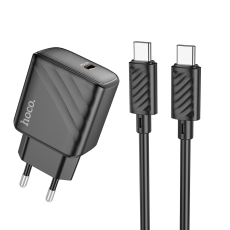 Купить Сетевое Зарядное Устройство Hoco CS22A 1USB-C PD/QC 30W+Type-C to Type-C Купить Сетевое Зарядное Устройство Hoco CS22A 1USB-C PD/QC 30W+Type-C to Type-C