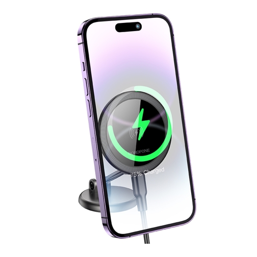 Купить Автодержатель Borofone BH218 Magnetic Wireless 15W, 3
