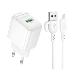Купити Мережевий Зарядний Пристрій Borofone BAS42A 1USB QC3.0 18W+USB to Micro