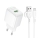 Купити Мережевий Зарядний Пристрій Borofone BAS42A 1USB QC3.0 18W+USB to Micro