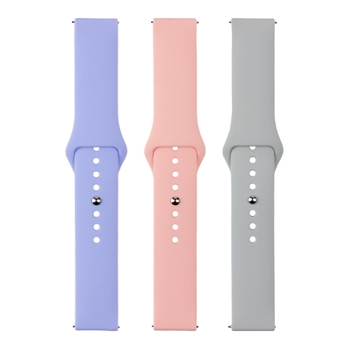 Купити Ремінець Универс 20mm Silicone Original Button Design для Samsung/Amazfit/Huawei