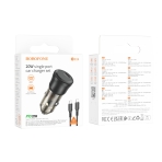 Купити Автомобільний Зарядний Пристрій Borofone BZ24 1USB-C QC/PD20W+Type-C to Type-C