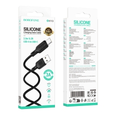 Купить USB Borofone BX113 Silicone Type-C 3A 2m