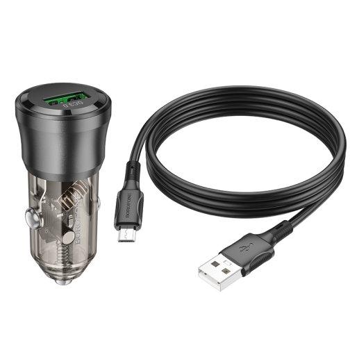 Купити Автомобільний Зарядний Пристрій Borofone BZ23 1USB QC18W+Micro, 3