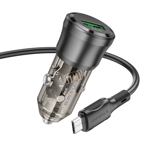 Купити Автомобільний Зарядний Пристрій Borofone BZ23 1USB QC18W+Micro, 5