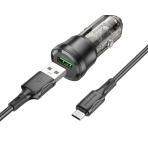 Купити Автомобільний Зарядний Пристрій Borofone BZ23 1USB QC18W+Micro, 6
