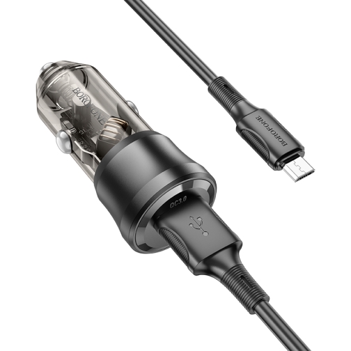 Купити Автомобільний Зарядний Пристрій Borofone BZ23 1USB QC18W+Micro, 7