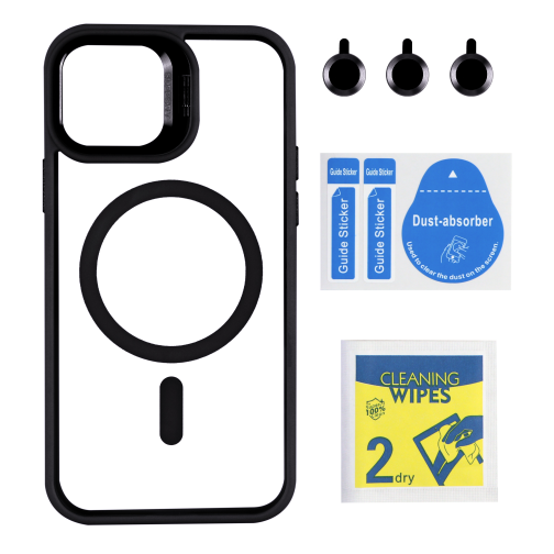 Чохол TPU+PC+Metal Stand Case with MagSafe and Camera Lenses для iPhone 12/12 Pro превью 5