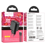 Купити Мережевий Зарядний Пристрій Hoco CS22A 1USB-C PD/QC 30W+Type-C to Lightning, 3