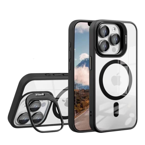 Купить Чехол TPU+PC+Metal Stand Case with MagSafe and Camera Lenses для iPhone 14