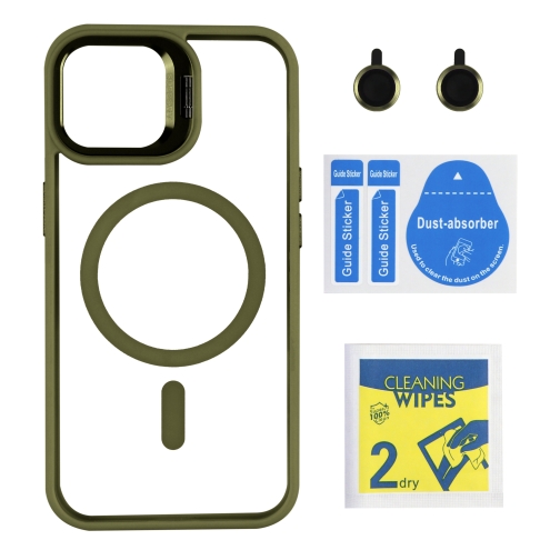 Купить Чехол TPU+PC+Metal Stand Case with MagSafe and Camera Lenses для iPhone 14, 6