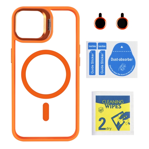 Купить Чехол TPU+PC+Metal Stand Case with MagSafe and Camera Lenses для iPhone 14, 8