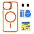 Купить Чехол TPU+PC+Metal Stand Case with MagSafe and Camera Lenses для iPhone 14, 8