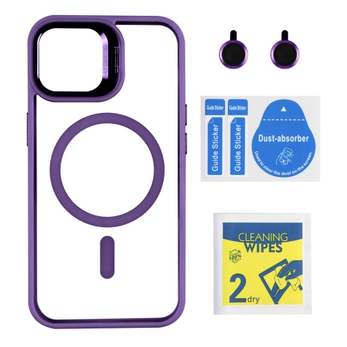 Купить Чехол TPU+PC+Metal Stand Case with MagSafe and Camera Lenses для iPhone 14, 10