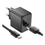 Купить Сетевое Зарядное Устройство Hoco CS17A 1USB Multi-Protocol 22.5W+USB to Type-C, 3