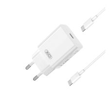 Купити Мережевий Зарядний Пристрій XO L126 1USB-C PD/QC 20W+Type-C to Type-C
