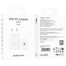 Купить Сетевое Зарядное Устройство Borofone BA82A 1USB-C PD/QC 25W Купить Сетевое Зарядное Устройство Borofone BA82A 1USB-C PD/QC 25W