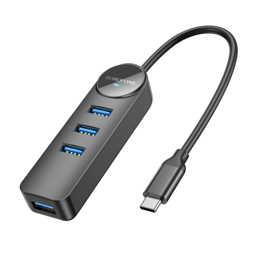 Купить USB Hub Borofone DH5 4-in-1 (Type-C to USB3.0*4)(L=0.2M)