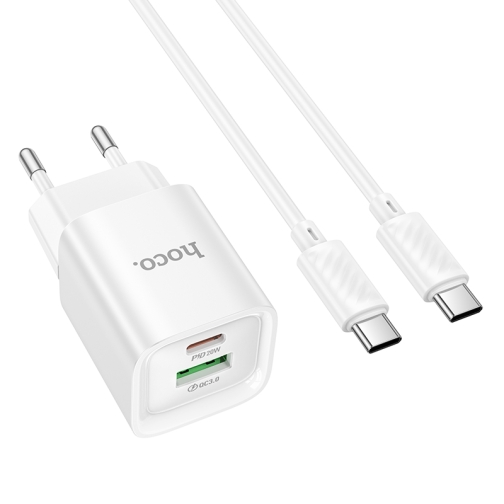 Купить Сетевое Зарядное Устройство Hoco C147A 1USB-C/1USB PD/QC 20W+Type-C to Type-C, 3