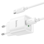 Купить Сетевое Зарядное Устройство Hoco C147A 1USB-C/1USB PD/QC 20W+Type-C to Type-C, 6