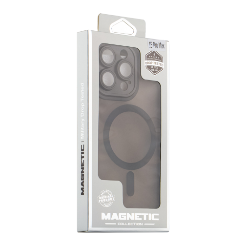 Чохол TPU+PC Magnetic Matte Camera Lens with Magsafe для iPhone 15 превью 3