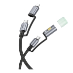 Купить USB Hoco U138 USB-C/iP to USB-C/LED Light 1.2m, 4