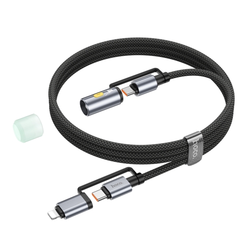 Купить USB Hoco U138 USB-C/iP to USB-C/LED Light 1.2m, 5