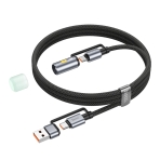 Купить USB Hoco U138 USB/USB-C to USB-C/LED Light 1.2m, 5