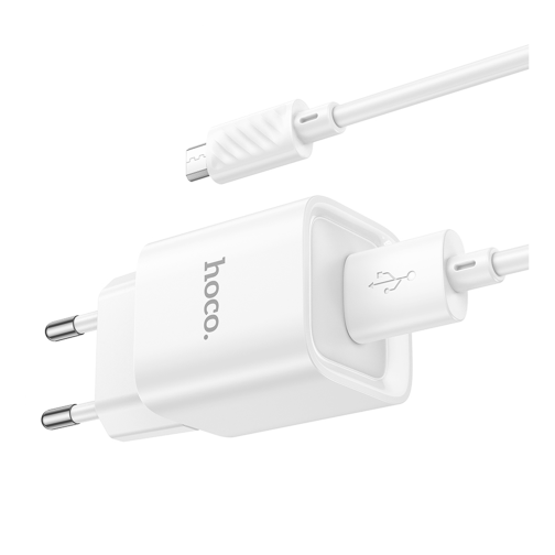 Мережевий Зарядний Пристрій Hoco C145A 1USB QC 18W+USB to Micro превью 6