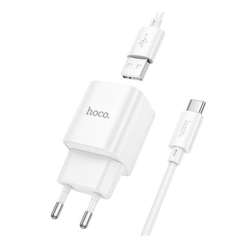 Купити Мережевий Зарядний Пристрій Hoco C145A 1USB QC 18W+USB to Type-C, 4